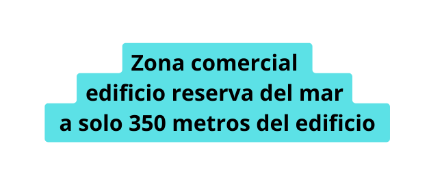 Zona comercial edificio reserva del mar a solo 350 metros del edificio