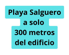 Playa Salguero a solo 300 metros del edificio